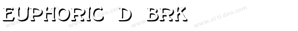 Euphoric 3D -BRK-字体转换